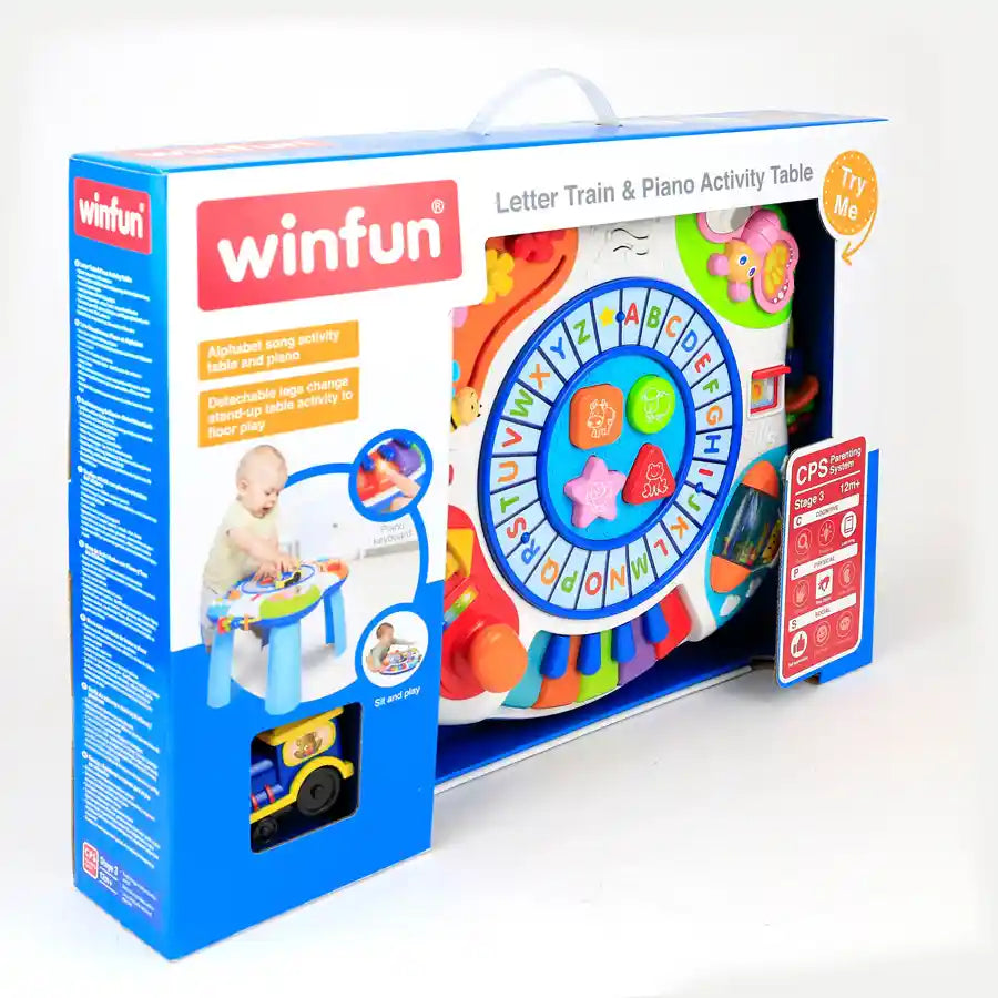 Winfun Letter Train & Piano Activity Table Winfun Letter Train & Piano Activity Table