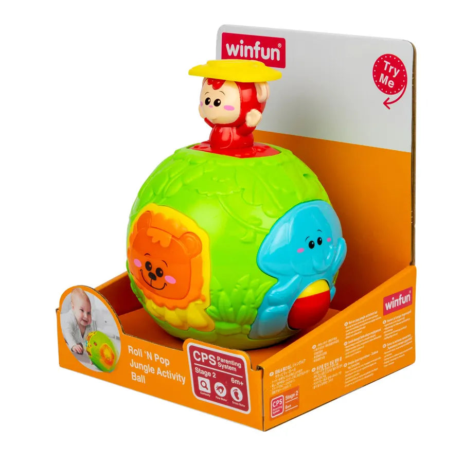 كرة الأنشطة في الغابة من Winfun Roll 'N Pop كرة الأنشطة في الغابة من Winfun Roll 'N Pop