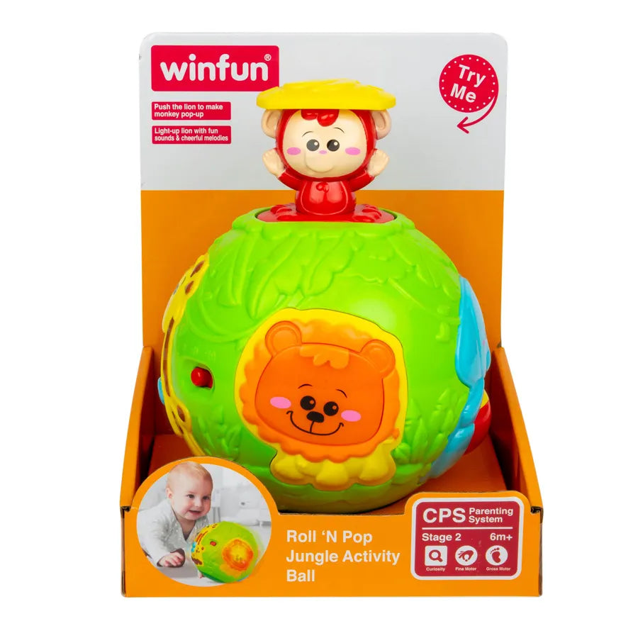 كرة الأنشطة في الغابة من Winfun Roll 'N Pop كرة الأنشطة في الغابة من Winfun Roll 'N Pop
