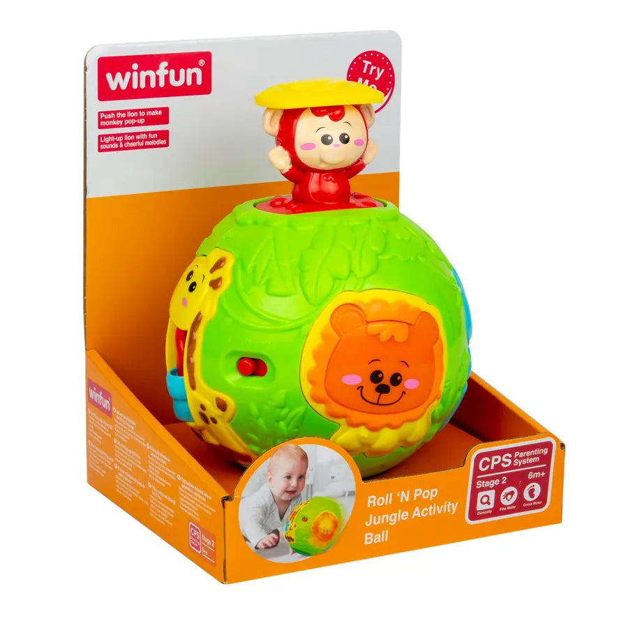كرة الأنشطة في الغابة من Winfun Roll 'N Pop كرة الأنشطة في الغابة من Winfun Roll 'N Pop