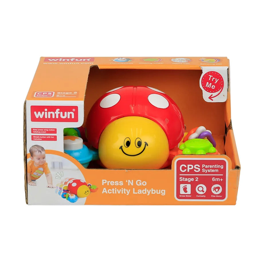 Winfun Press 'N Go Activity Ladybug Winfun Press 'N Go Activity Ladybug