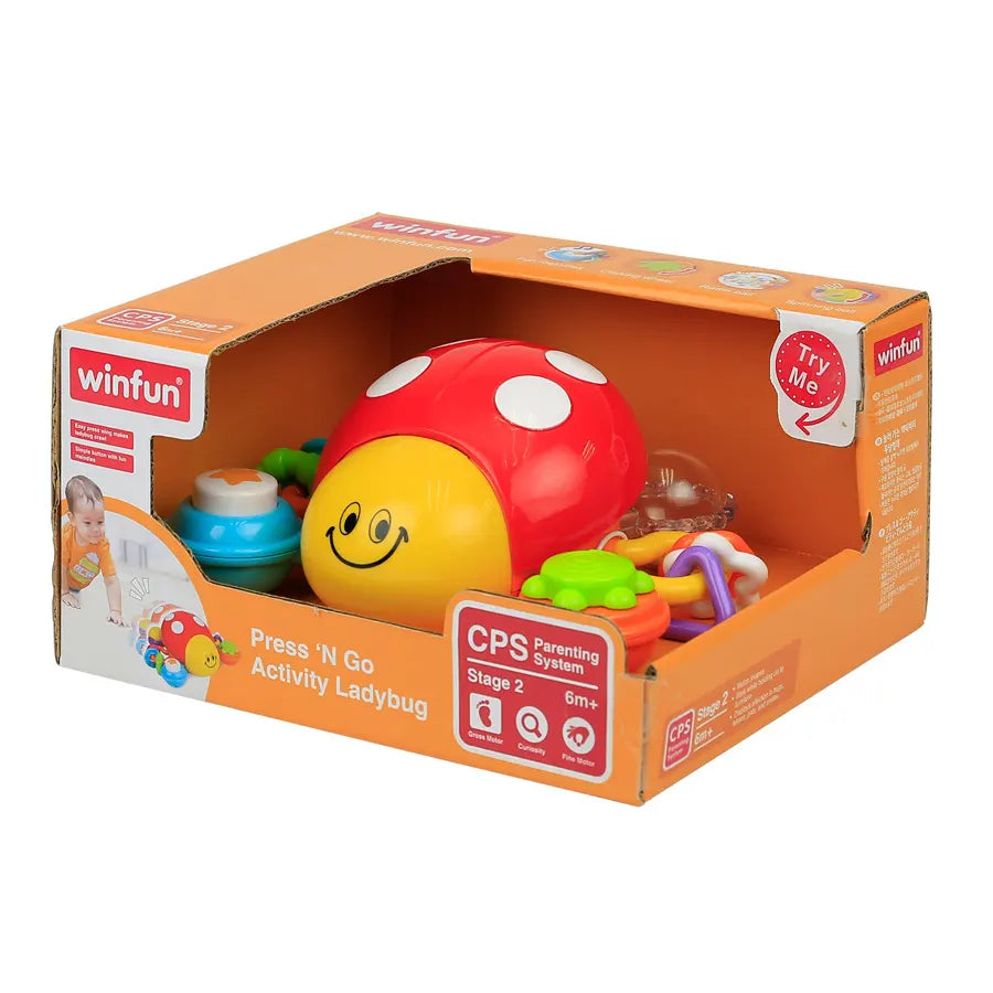 Winfun Press 'N Go Activity Ladybug Winfun Press 'N Go Activity Ladybug