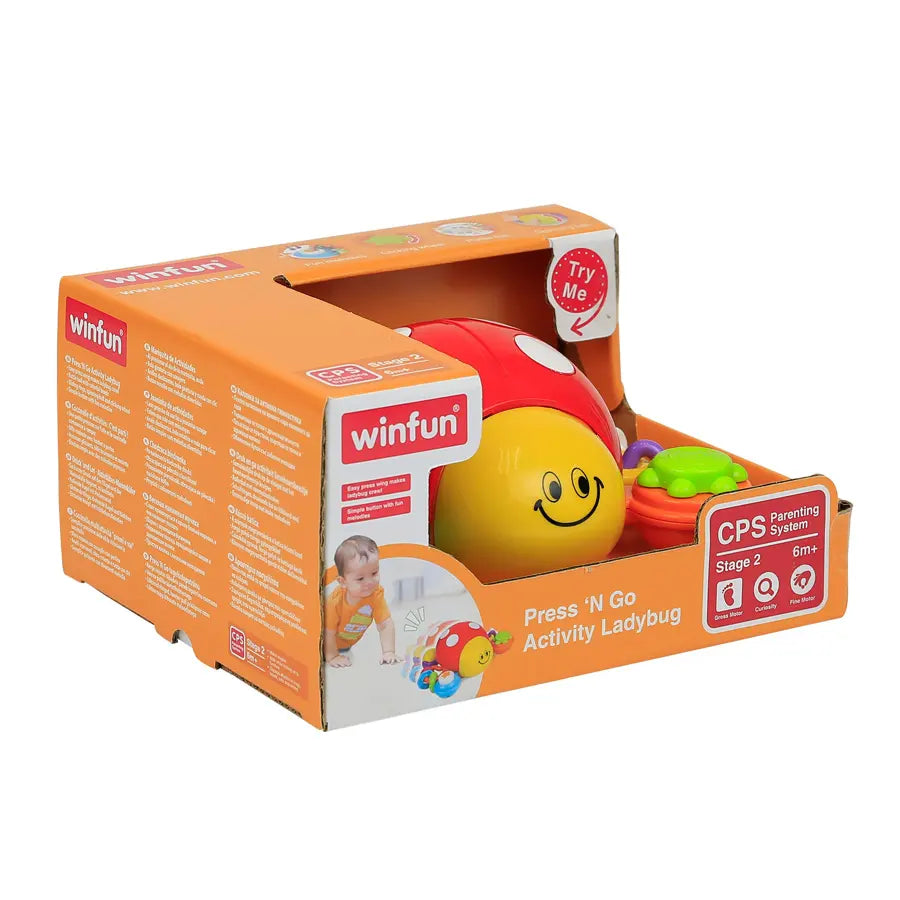 Winfun Press 'N Go Activity Ladybug Winfun Press 'N Go Activity Ladybug