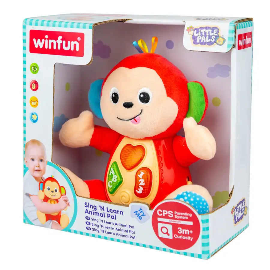 لعبة Winfun Sing 'N Learn Animal Pal - Monkey لعبة Winfun Sing 'N Learn Animal Pal - Monkey