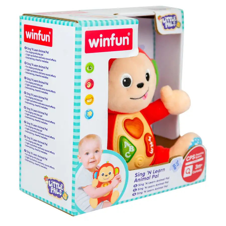 لعبة Winfun Sing 'N Learn Animal Pal - Monkey لعبة Winfun Sing 'N Learn Animal Pal - Monkey
