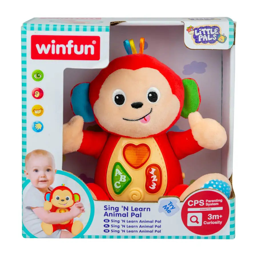 لعبة Winfun Sing 'N Learn Animal Pal - Monkey لعبة Winfun Sing 'N Learn Animal Pal - Monkey