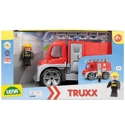 Lena Truxx Firebrigade With Ladder, Open Box