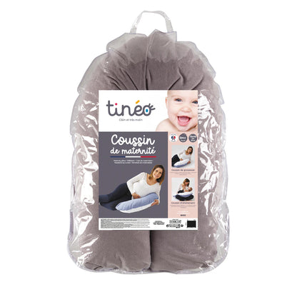 Tineo 2-in-1 Maternity and Nursing Pillow - Grey with Stars