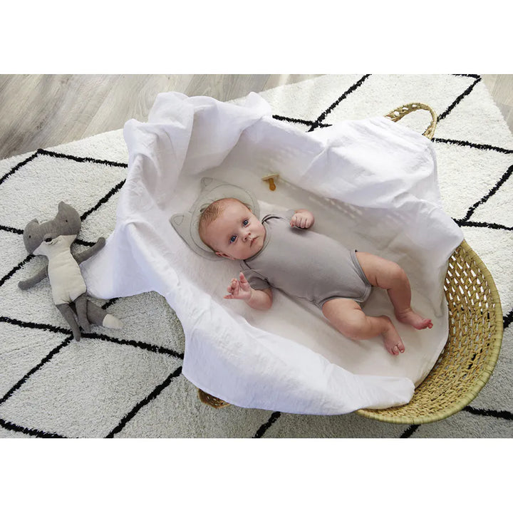 Tineo Headrest Shaper Baby Infant Pillow - Little Wolf Grey