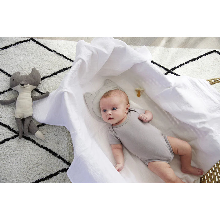 Tineo Headrest Shaper Baby Infant Pillow - Little Wolf Grey