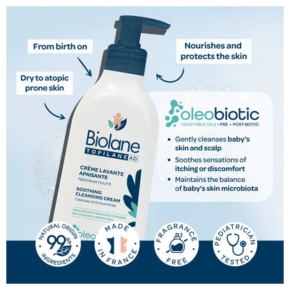 Biolane Topilane Ad Soothing Cleansing Cream (350 Ml)
