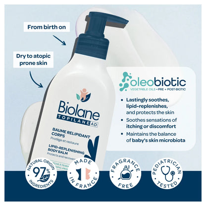 Biolane Topilane Ad Lipid-Replenishing Body Balm (350 Ml)