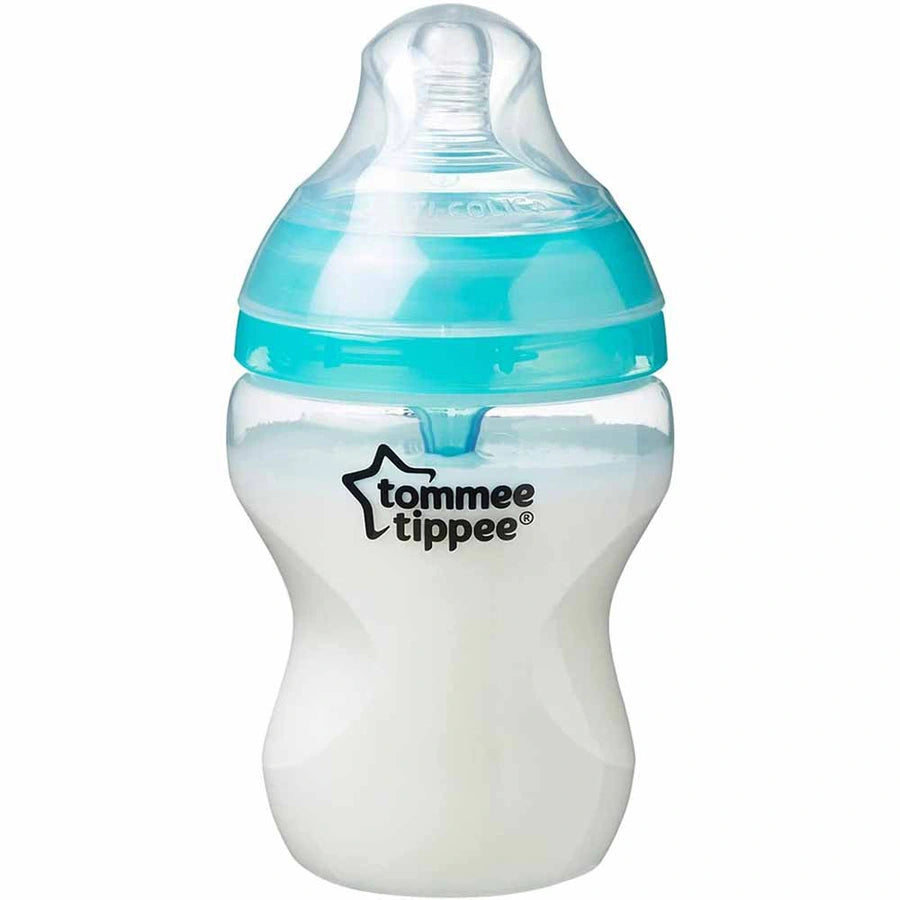Tommee Tippee Advanced Anti-Colic Feeding Bottle, 260ml x2 (Blue)