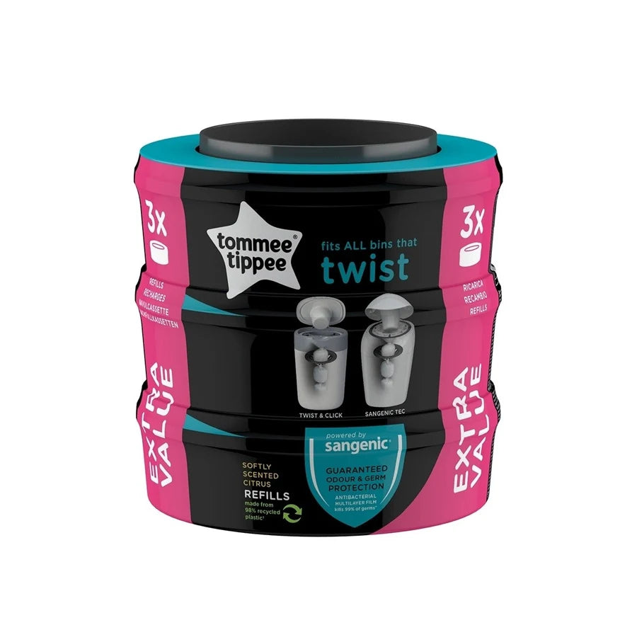 Tommee Tippee Sangenic Universal Cassette 3Pc