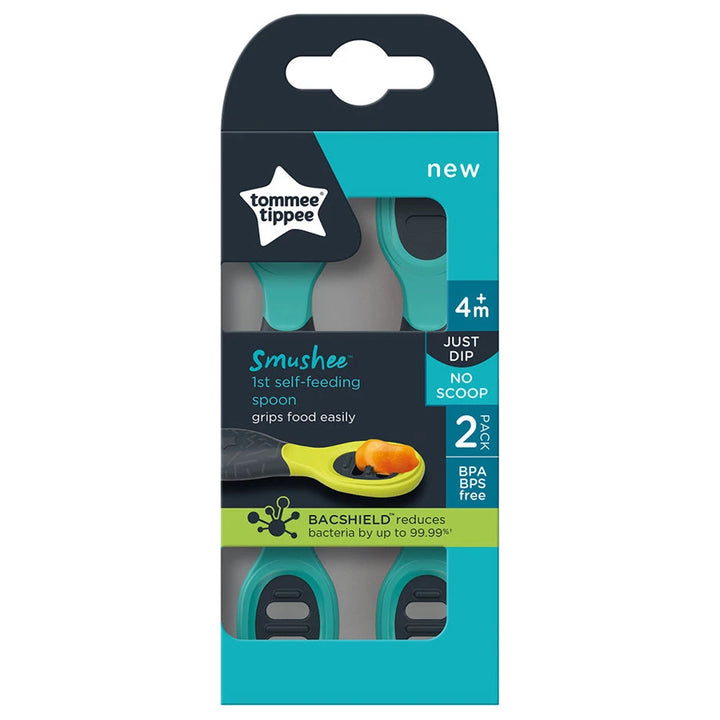 Tommee Tippee Smushee First Self Feeding Spoon 4m+ (Pack of 2)