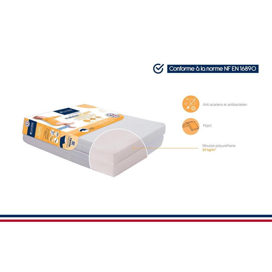 Candide Essential Foldable Mattress (120 x 60 x 7 cm)