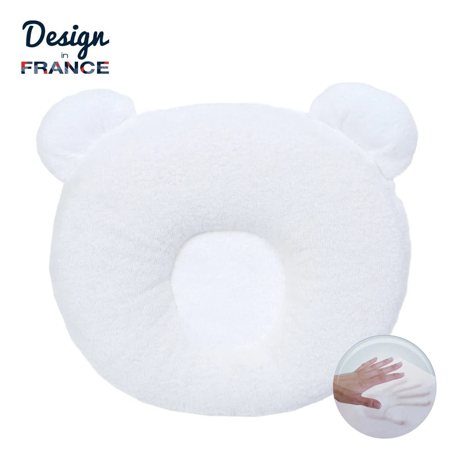 Candide P'Tit Panda Pillow / White Candide P'Tit Panda Pillow / White