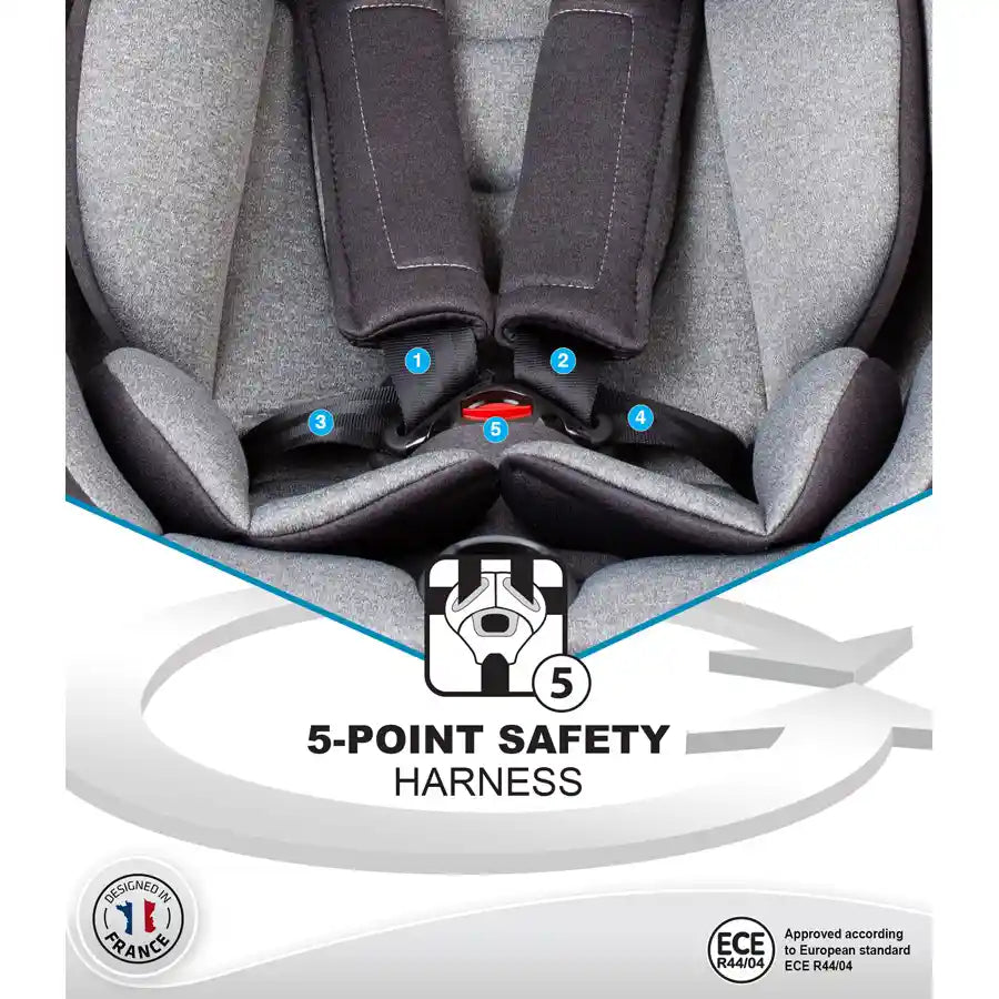 One360° Isofix / مجموعة مزيج رمادي 0+/1/2/3 (0-36 كجم) One360° Isofix / مجموعة مزيج رمادي 0+/1/2/3 (0-36 كجم)
