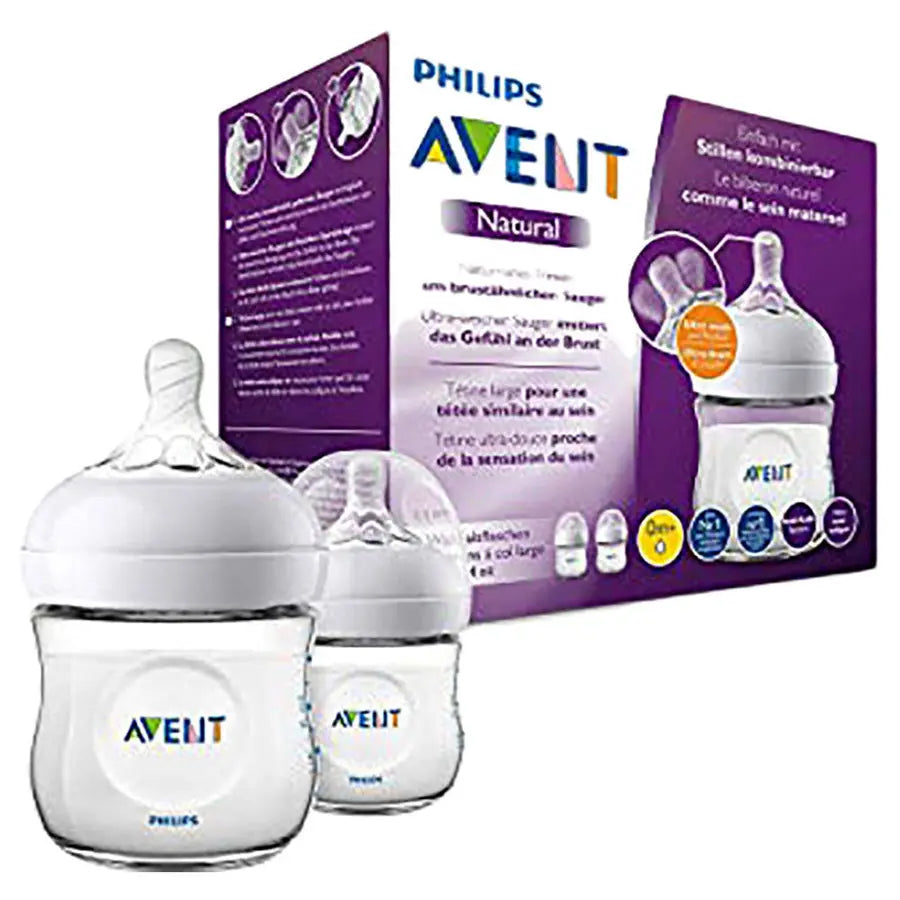 Philips Avent - Natural 2.0 Baby Bottle 125ml 2pcs - SCF030/27