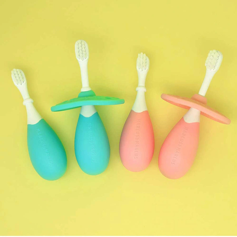 Marcus & Marcus 3 Stage Palm Grasp Toothbrush Brush Set (Pink) Marcus & Marcus 3 Stage Palm Grasp Toothbrush Brush Set (Pink)