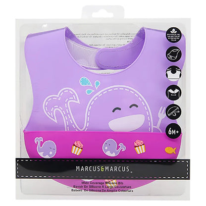 Marcus & Marcus Wide Coverage Silicone Baby Bib - Willo