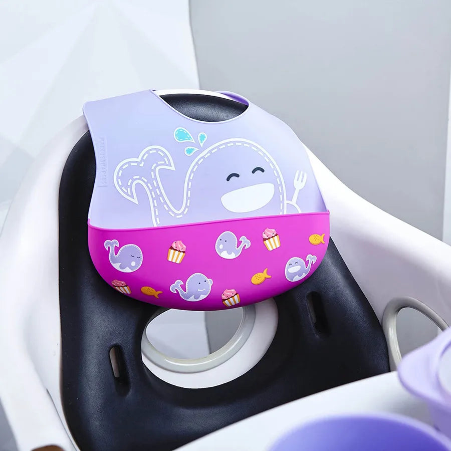 Marcus & Marcus Wide Coverage Silicone Baby Bib - Willo