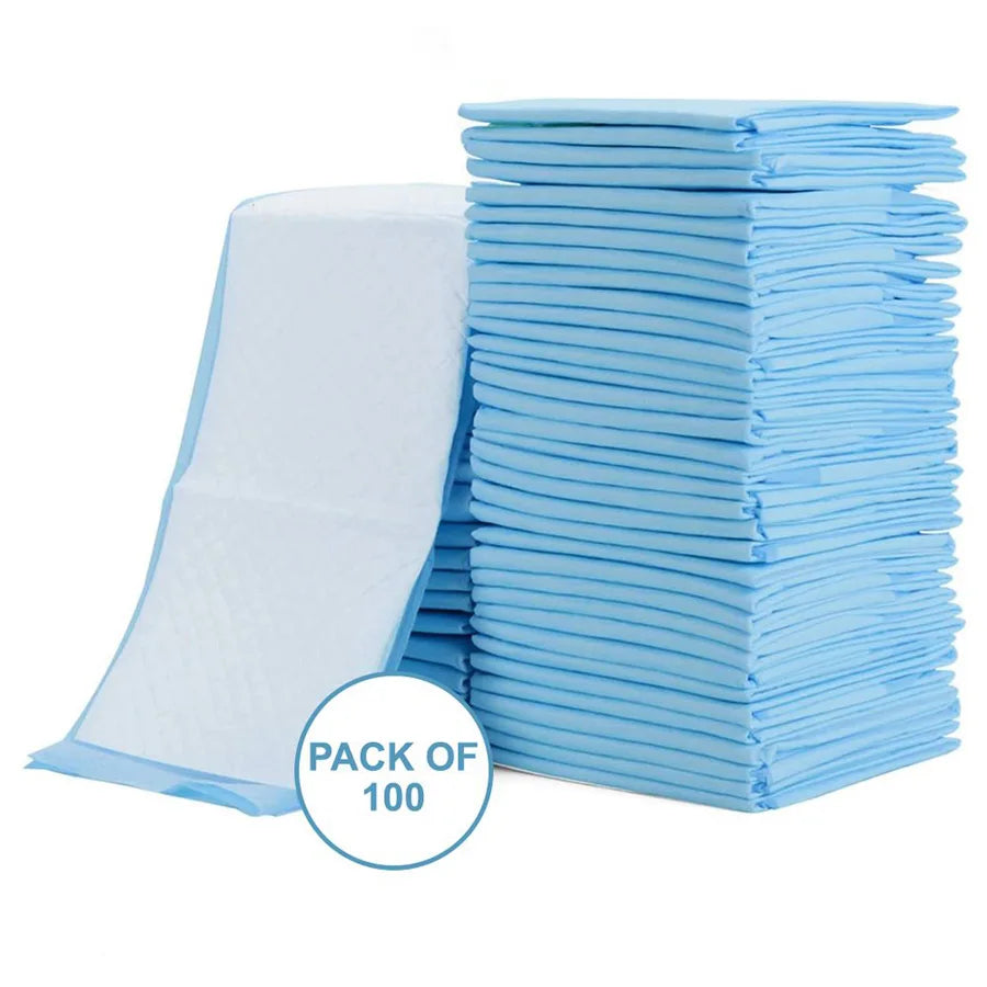 Little Story - Disposable Diaper Changing Mats - Pack of 100pcs (Blue)