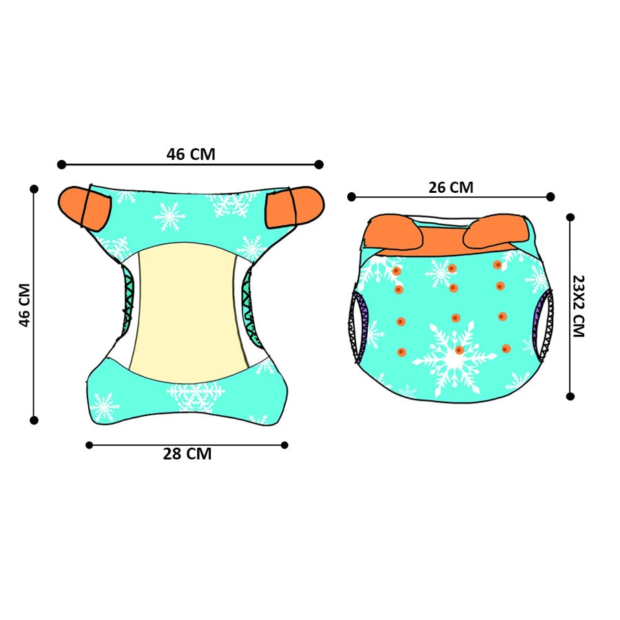 Little Story Reusable Diaper with Insert - Jungle