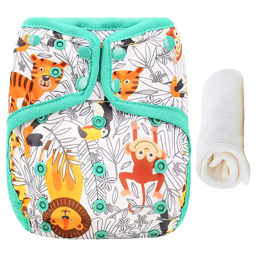 Little Story - Reusable Diaper with Insert - Jungle