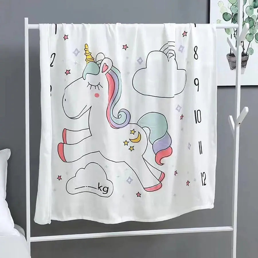 Little Story - Unicorn Blanket - Milestone