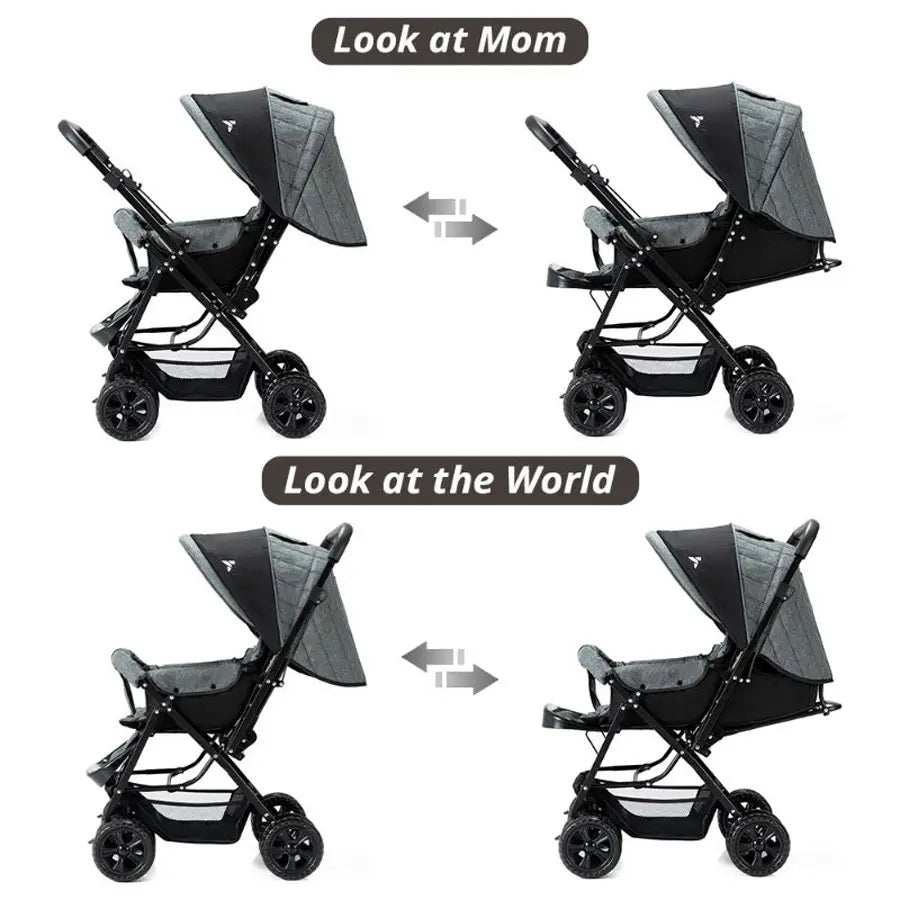 Teknum Look At Me Reversible Stroller (Grey)