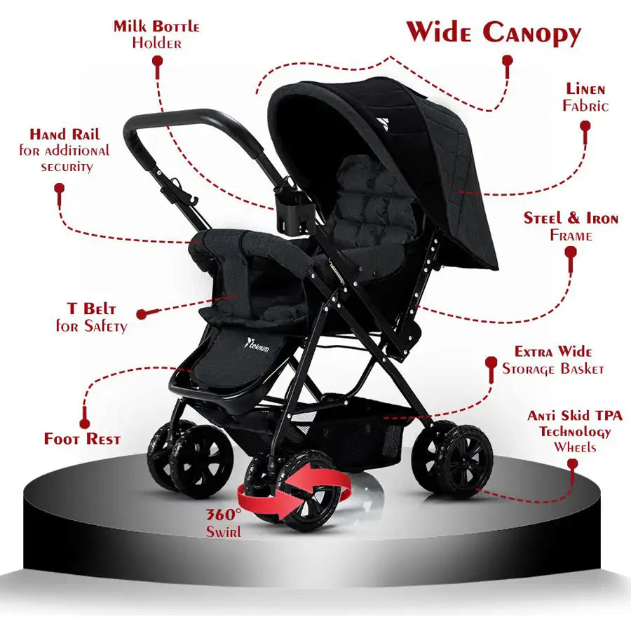 Teknum Reversible Travel System (Black)