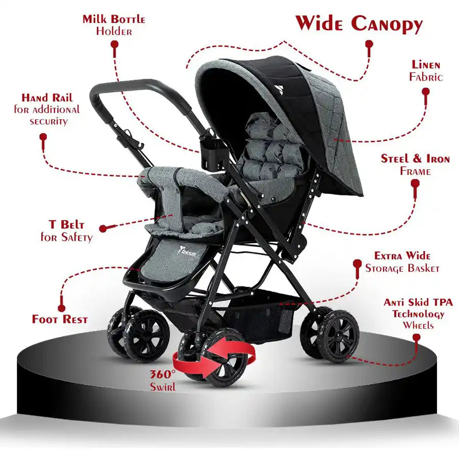 Teknum Reversible Travel System (Grey)
