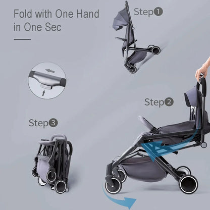 Teknum Travel Lite Stroller SLD (Dark Grey)