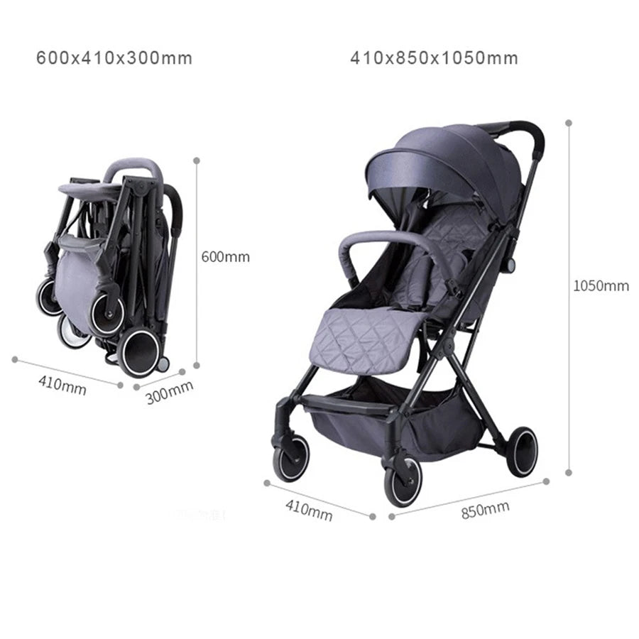 Teknum Travel Lite Stroller SLD (Dark Grey)