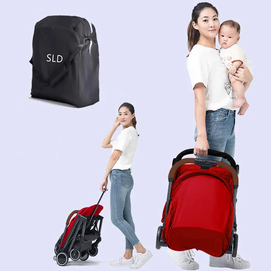 تيكنوم - عربة الأطفال خفيفة لللسفر SLD (أحمر) تيكنوم - عربة الأطفال خفيفة لللسفر SLD (أحمر)