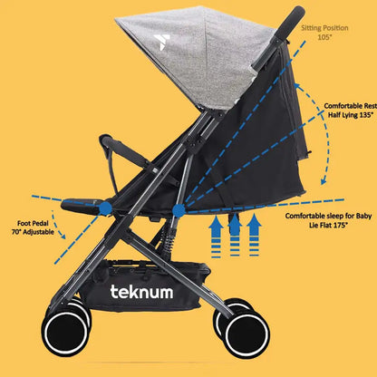Teknum Yoga Lite Stroller (Grey)