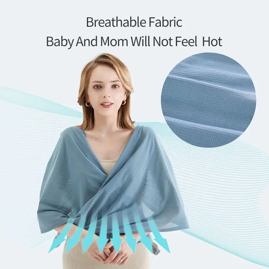 Sunveno Adjustable Baby Wrap Carrier Sling (Blue)