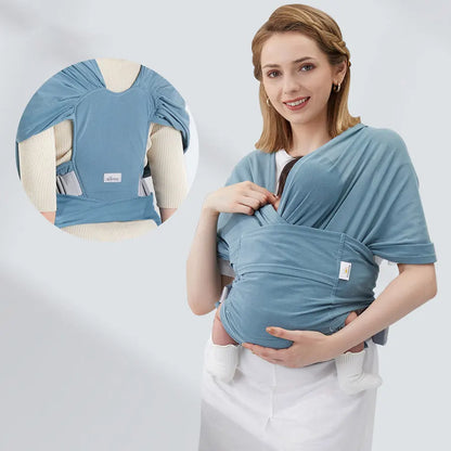Sunveno Adjustable Baby Wrap Carrier Sling (Blue)