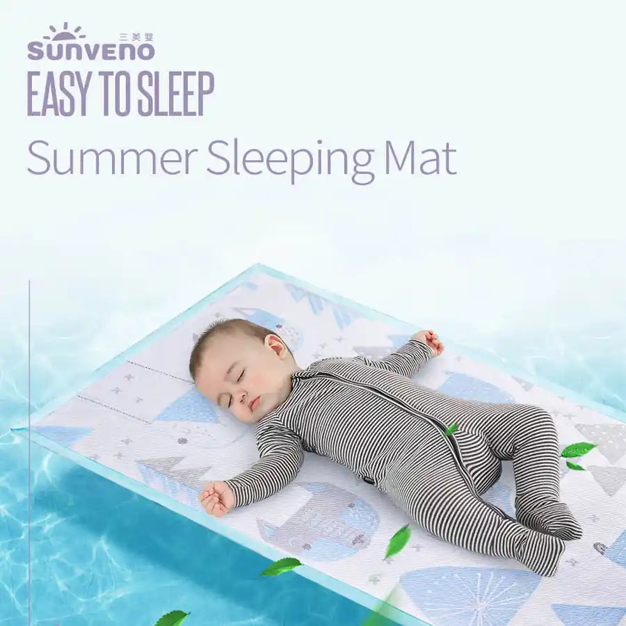Sunveno Baby Mattress Protector Multipurpose Mat - L (Blue)