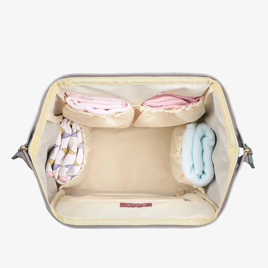 Sunveno - Diaper Bag with USB (Green Dream Sky)