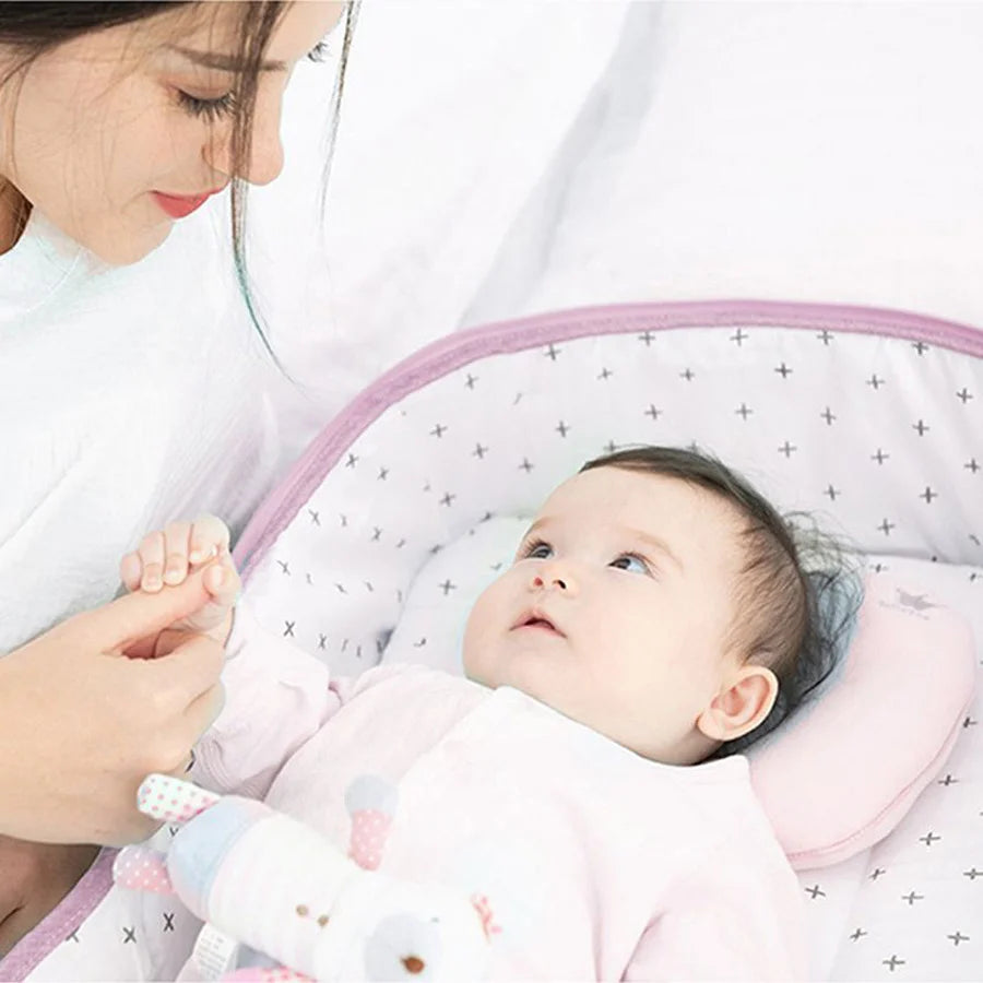Sunveno Portable Baby Bed & Bag (Pink)