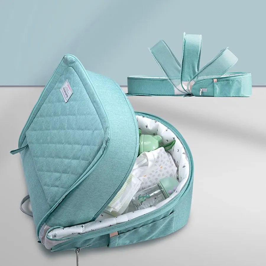 Sunveno - Portable Baby Bed & Bag (Sea Green)