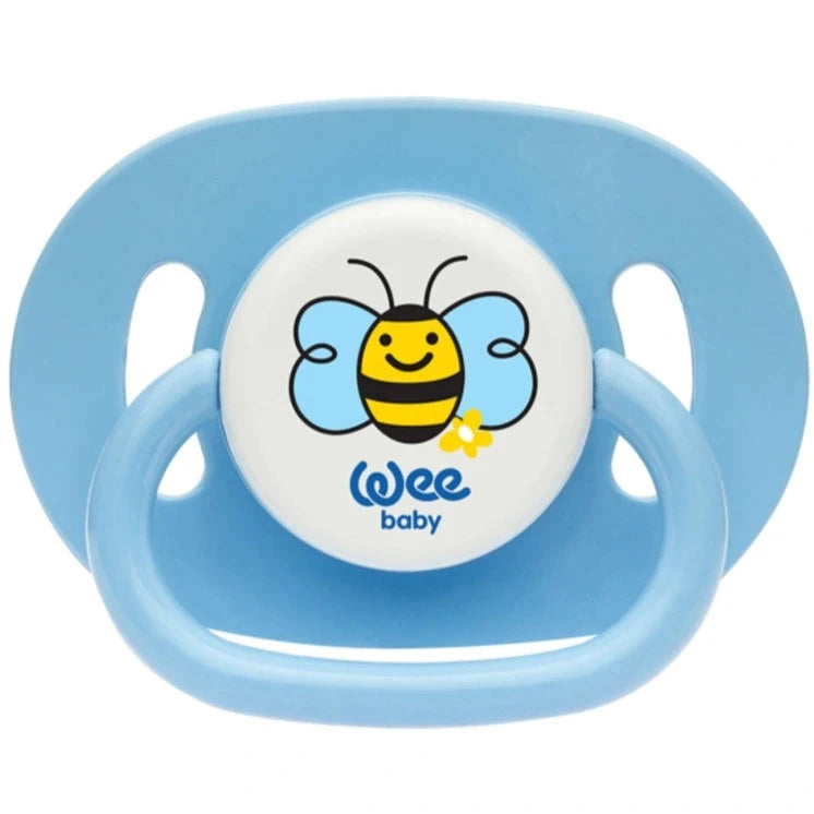 Wee Baby - Opaque Oval Body Round Teat Soother 0-6M