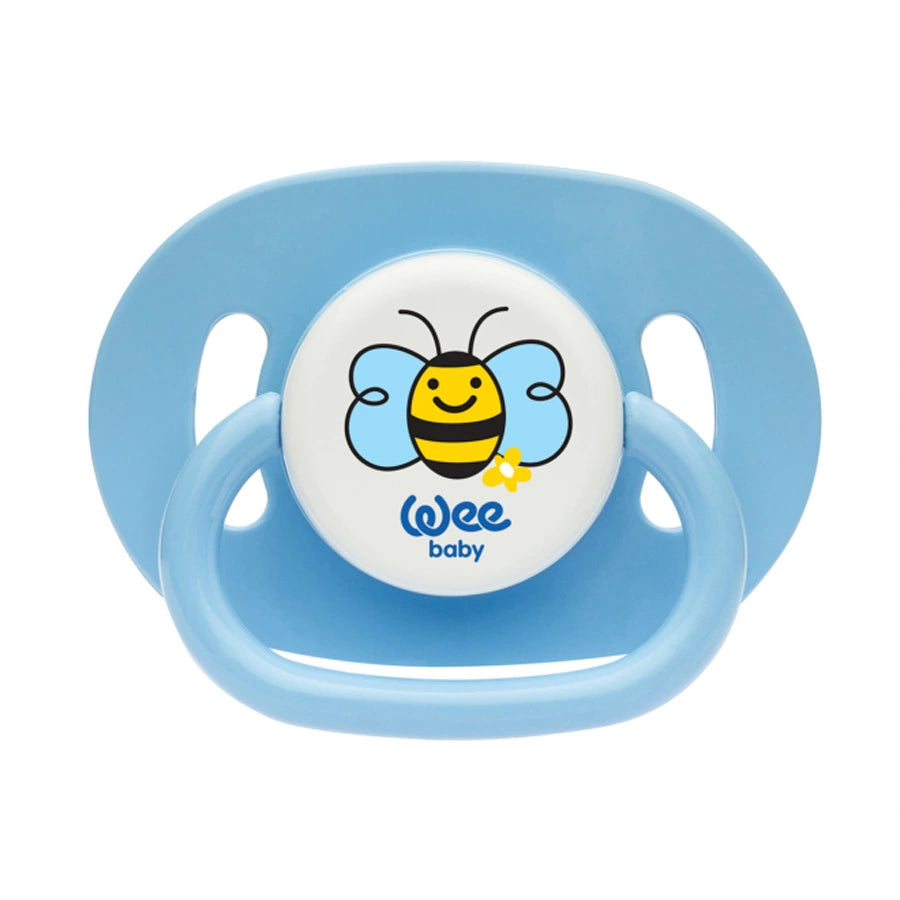 Wee Baby - Opaque Oval Body Round Teat Soother 0-6M