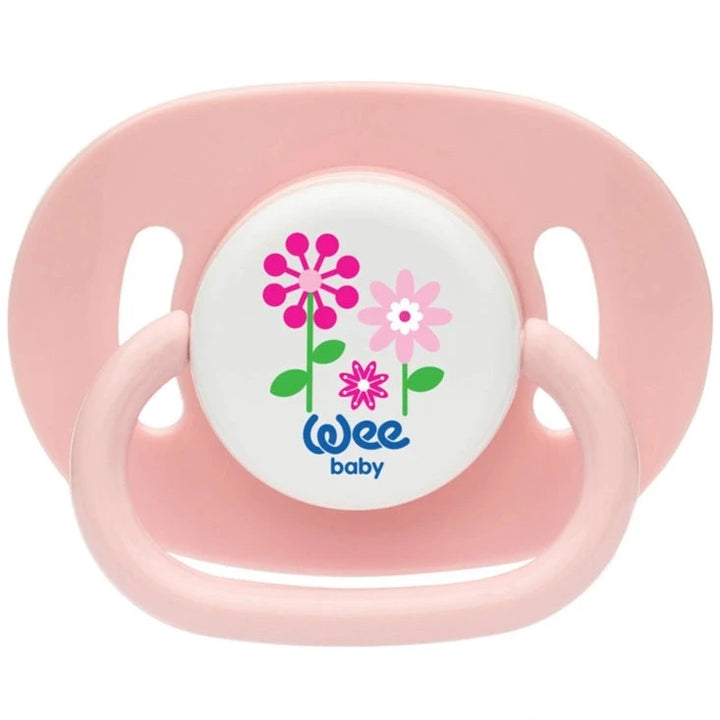 Wee Baby - Opaque Oval Body Round Teat Soother 0-6M