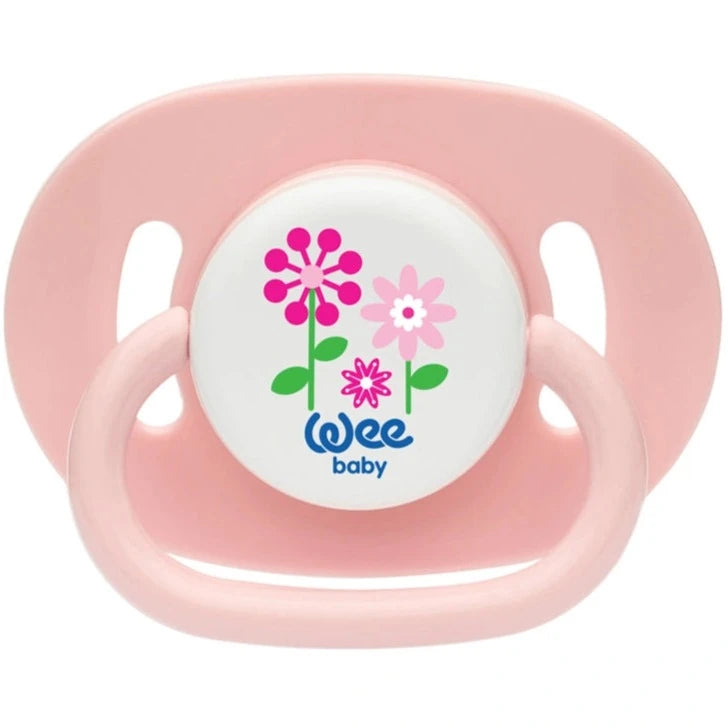 Wee Baby - Opaque Oval Body Round Teat Soother 6-18M