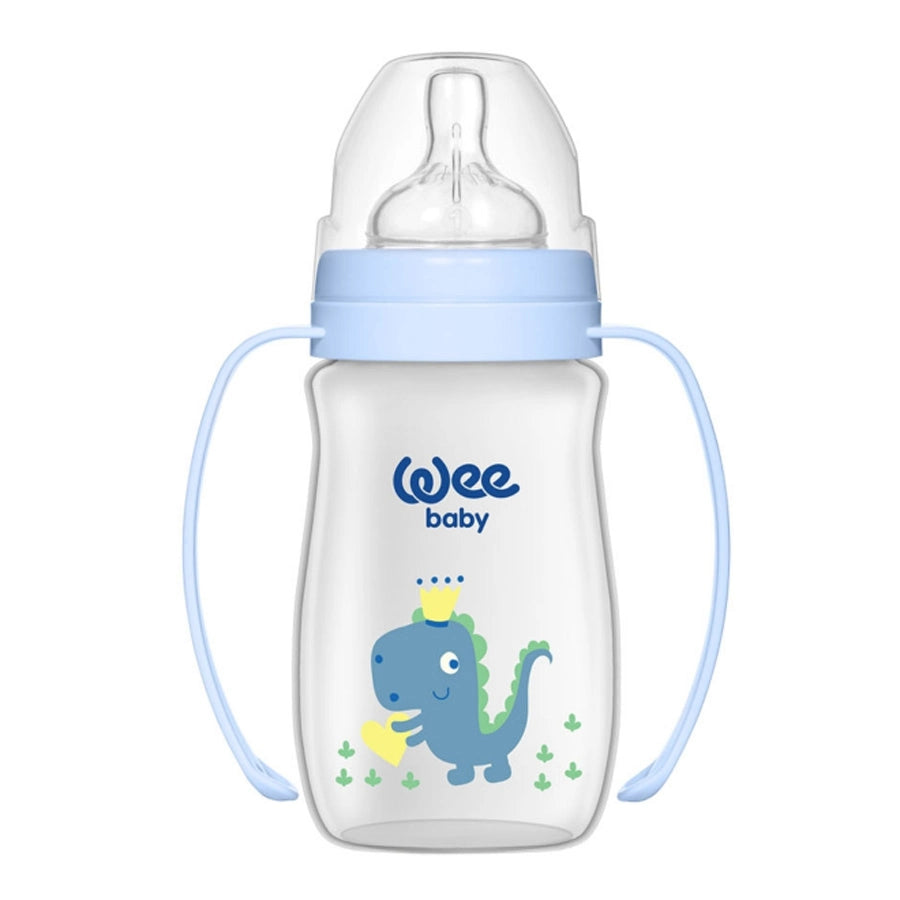 Wee Baby - PP Classic+ Wide Neck Feeding Bottle with Grip 250ml (0-6M)