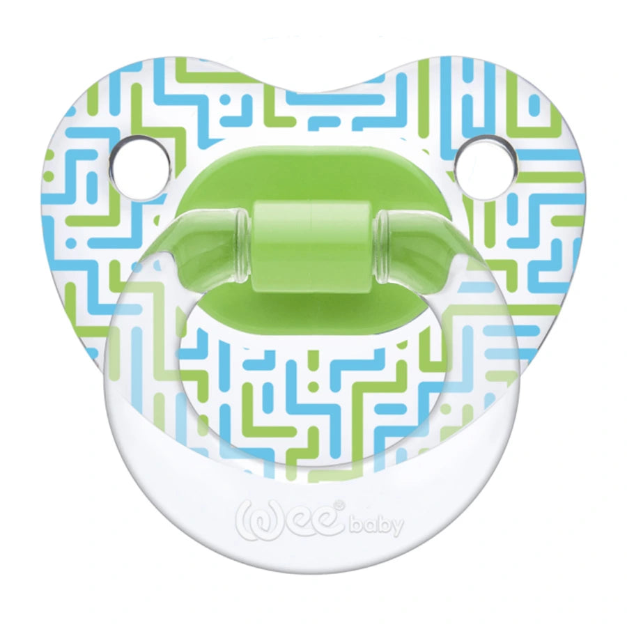 Wee Baby - Transparent Patterned Orthodontic Soother 0-6