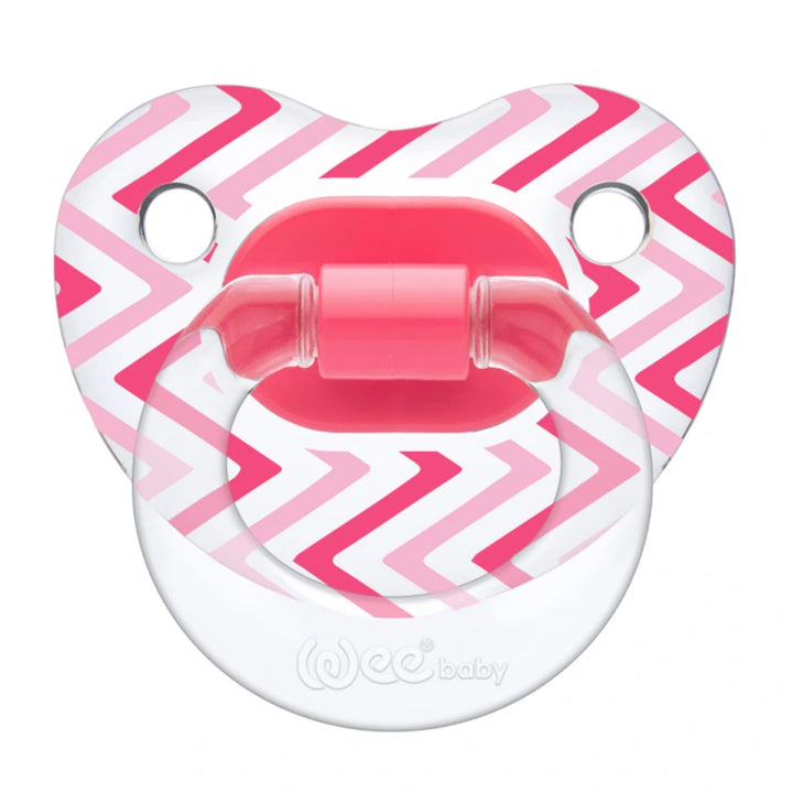 Wee Baby - Transparent Patterned Orthodontic Soother 0-6